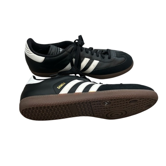 Adidas Samba Men’s Black Leather Sneakers - Picture 3 of 4